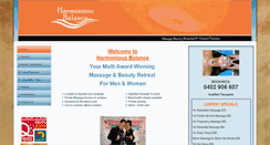 Desktop Screenshot of harmoniousbalance.com.au